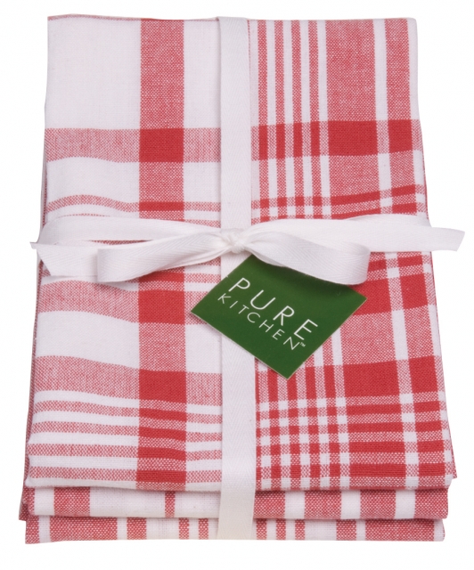 Jumbo Tea Towel Set of 3 | Red
